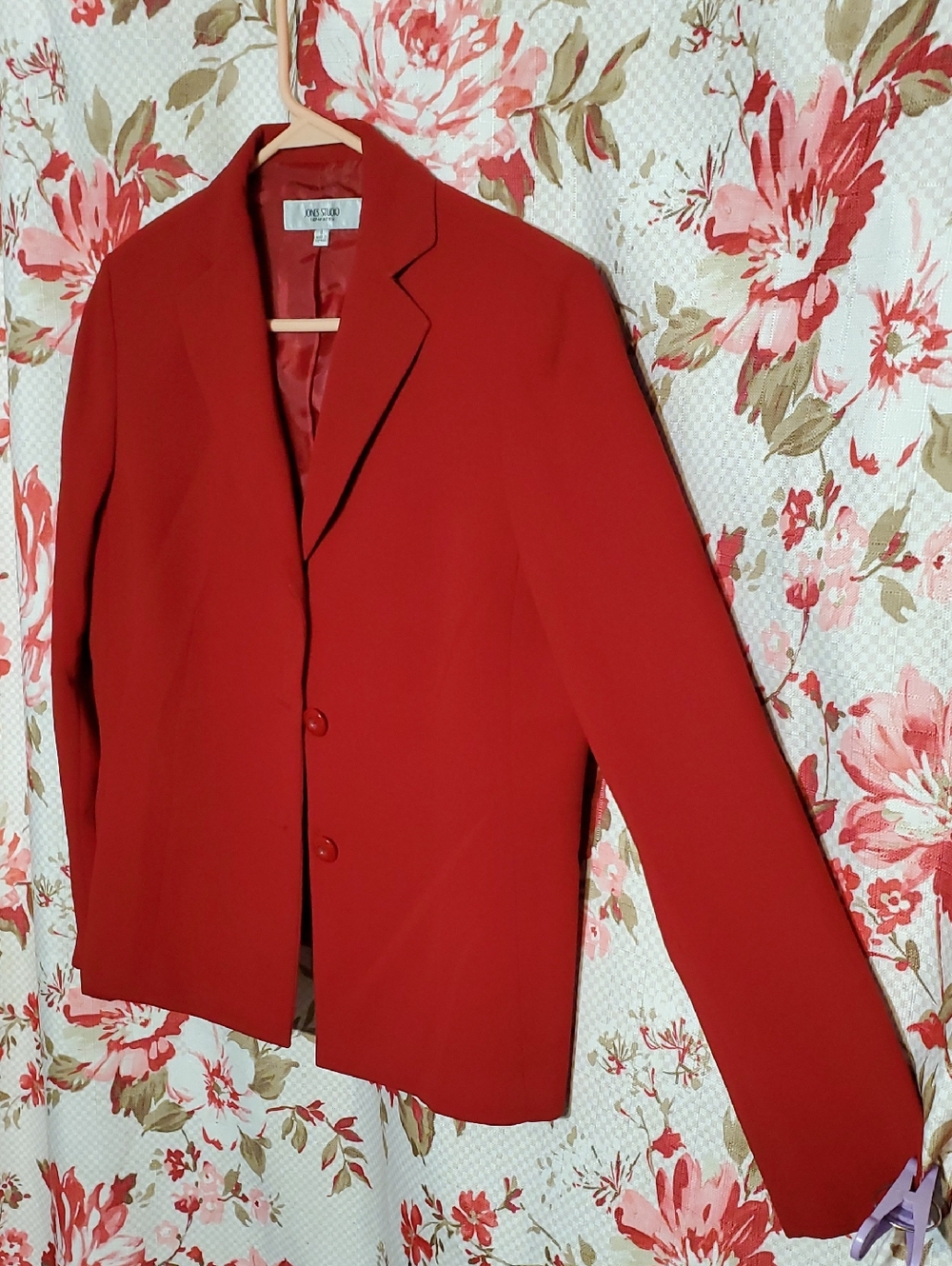 Jones Studio Red Classic Blazer 8